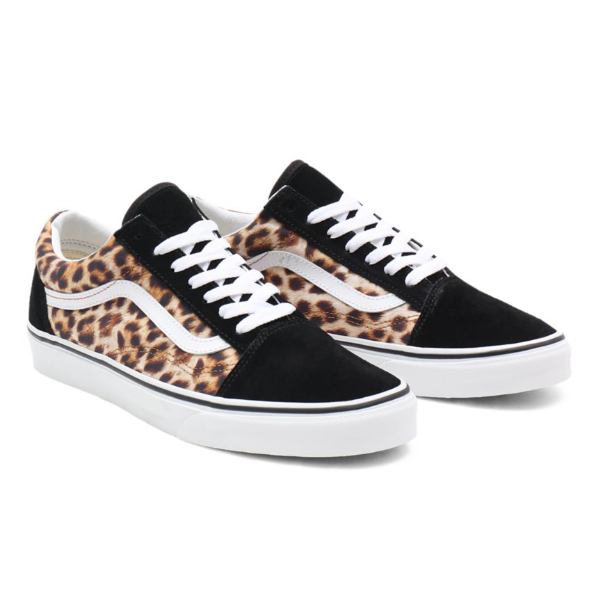 Vans Leopard Old Skool Ayakkabi Siyah | VN691N6DM52