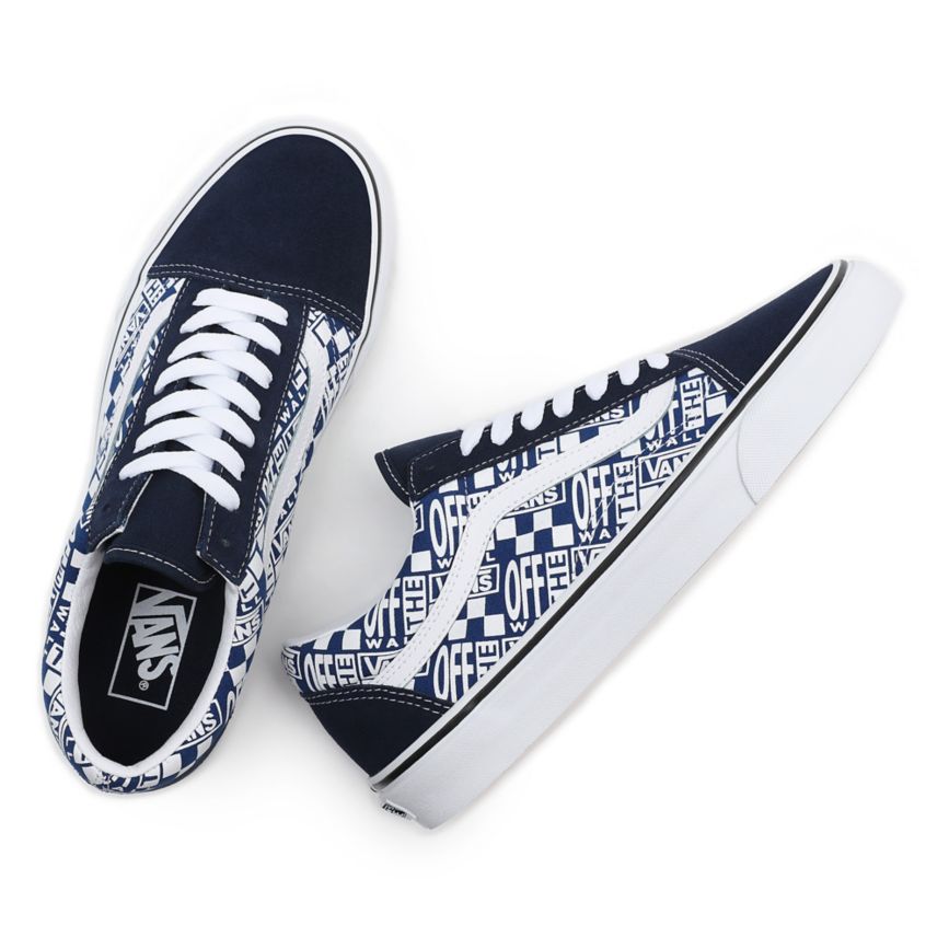 Vans Off The Wall Old Skool Ayakkabi Mavi | VN518I7QZ16