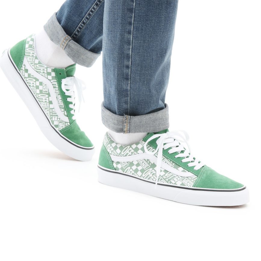 Vans Off The Wall Old Skool Ayakkabi Yeşil | VN183L2EY09