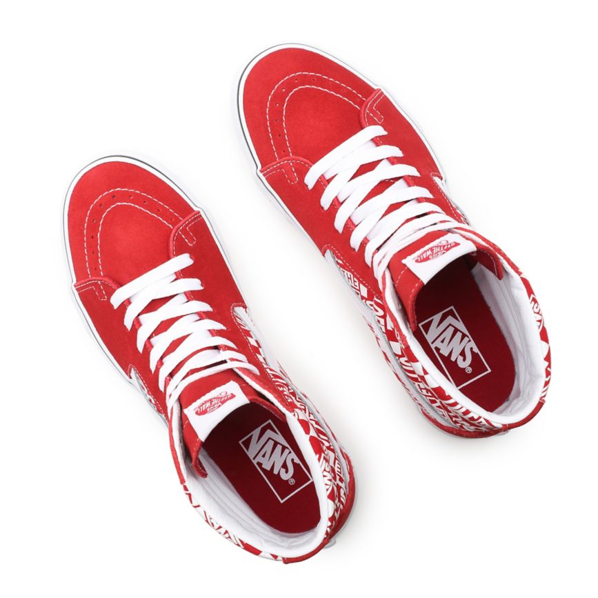 Vans Off The Wall SK8-Hi Ayakkabi Kırmızı | VN215R7OH89