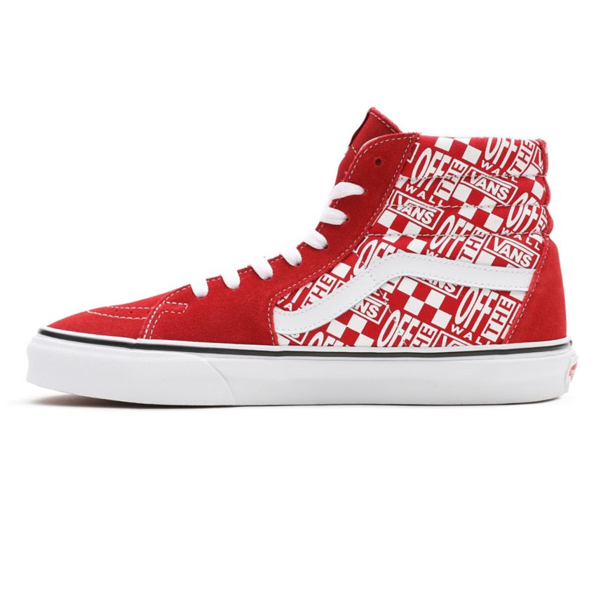 Vans Off The Wall SK8-Hi Ayakkabi Kırmızı | VN215R7OH89