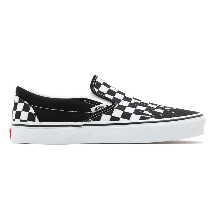 Vans Paint Drip Checkerboard Klasik Slip-On Ayakkabi Siyah | VN341V1CS45