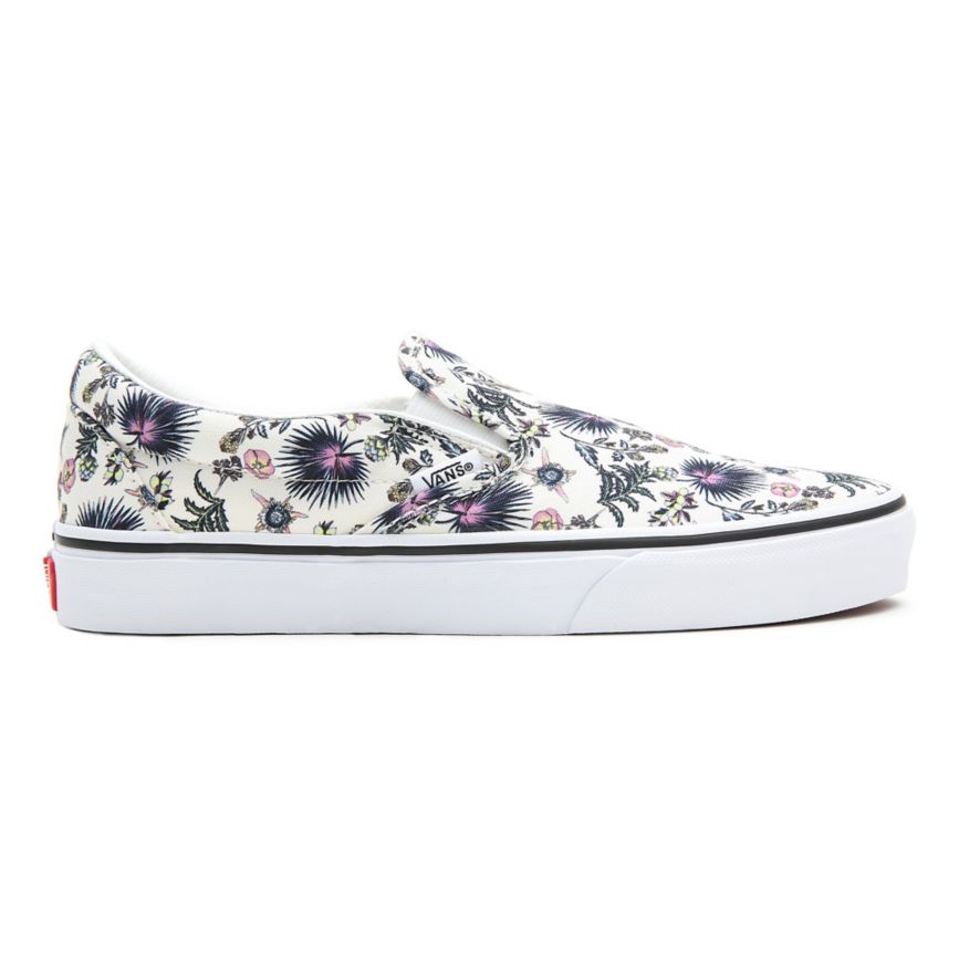 Vans Paradise Floral Klasik Slip-On Ayakkabi Beyaz | VN064W5OQ04