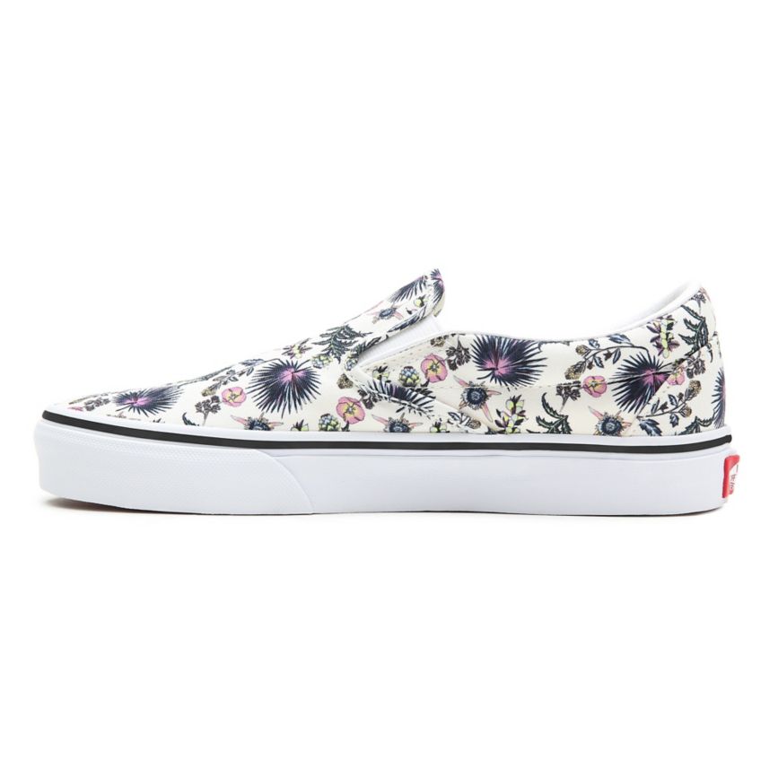 Vans Paradise Floral Klasik Slip-On Ayakkabi Beyaz | VN064W5OQ04