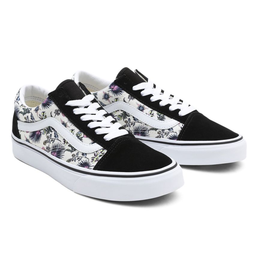 Vans Paradise Floral Old Skool Ayakkabi Siyah | VN763N4HH40