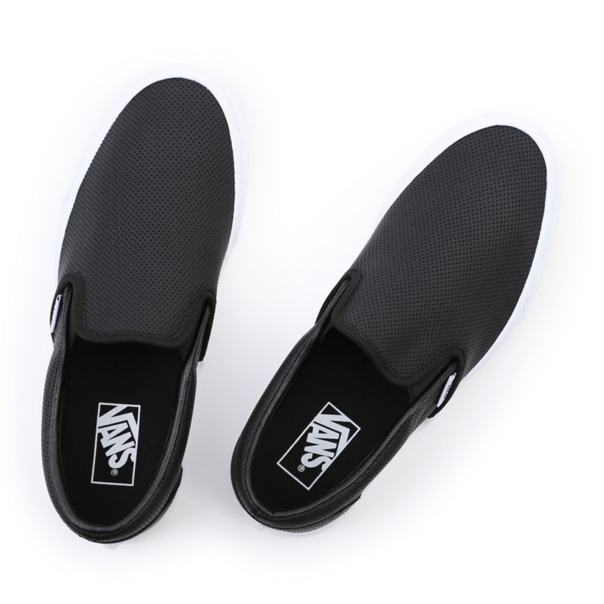 Vans Perf Deri Klasik Slip-On Ayakkabi Siyah | VN863Y1XA06