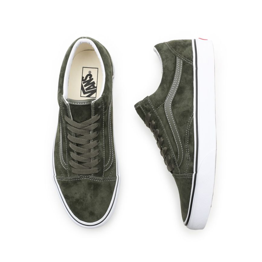 Vans Pig Süet Old Skool Ayakkabi Zeytin Yeşili | VN572Q8CY71