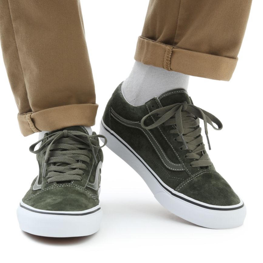 Vans Pig Süet Old Skool Ayakkabi Zeytin Yeşili | VN572Q8CY71