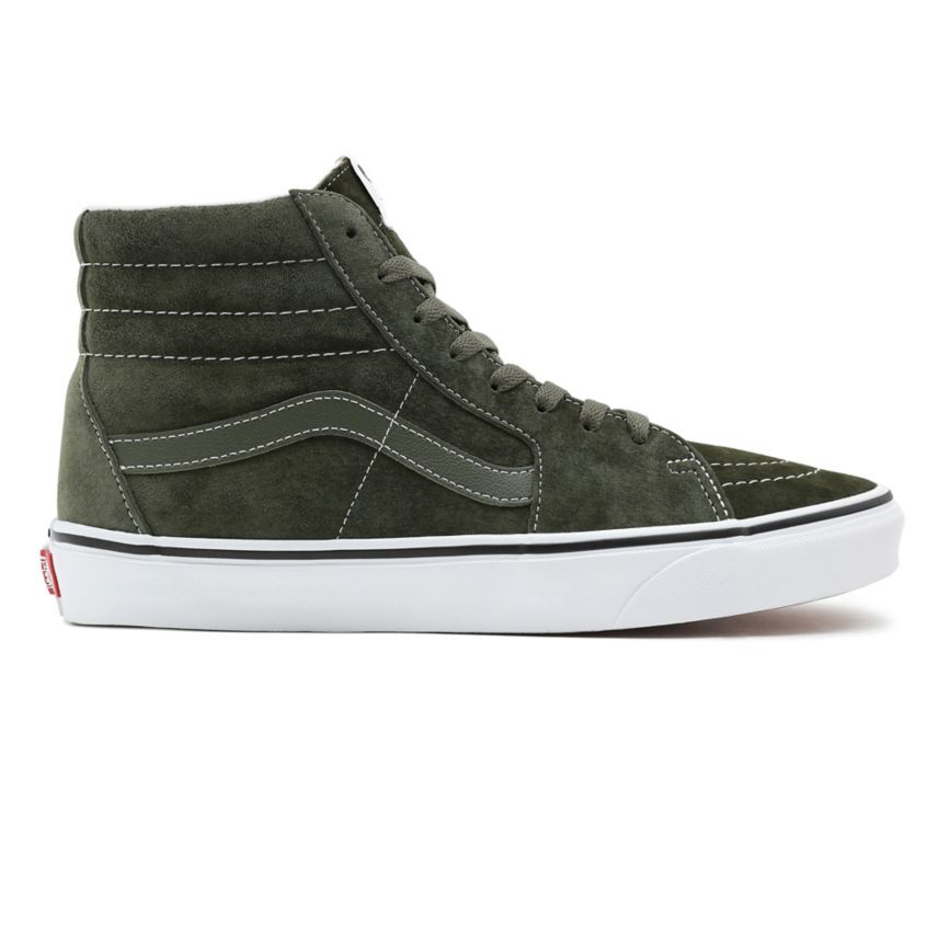 Vans Pig Süet SK8-Hi Ayakkabi Zeytin Yeşili | VN715T4ZA92