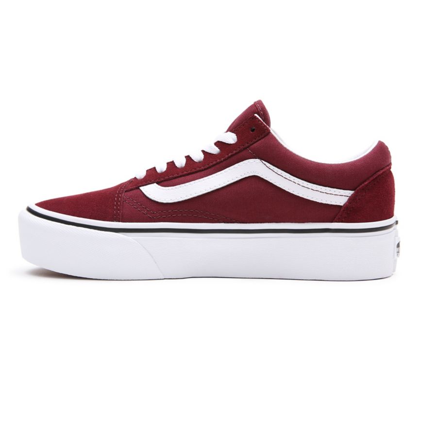 Vans Platform Old Skool Ayakkabi Bordo | VN590E0AV76