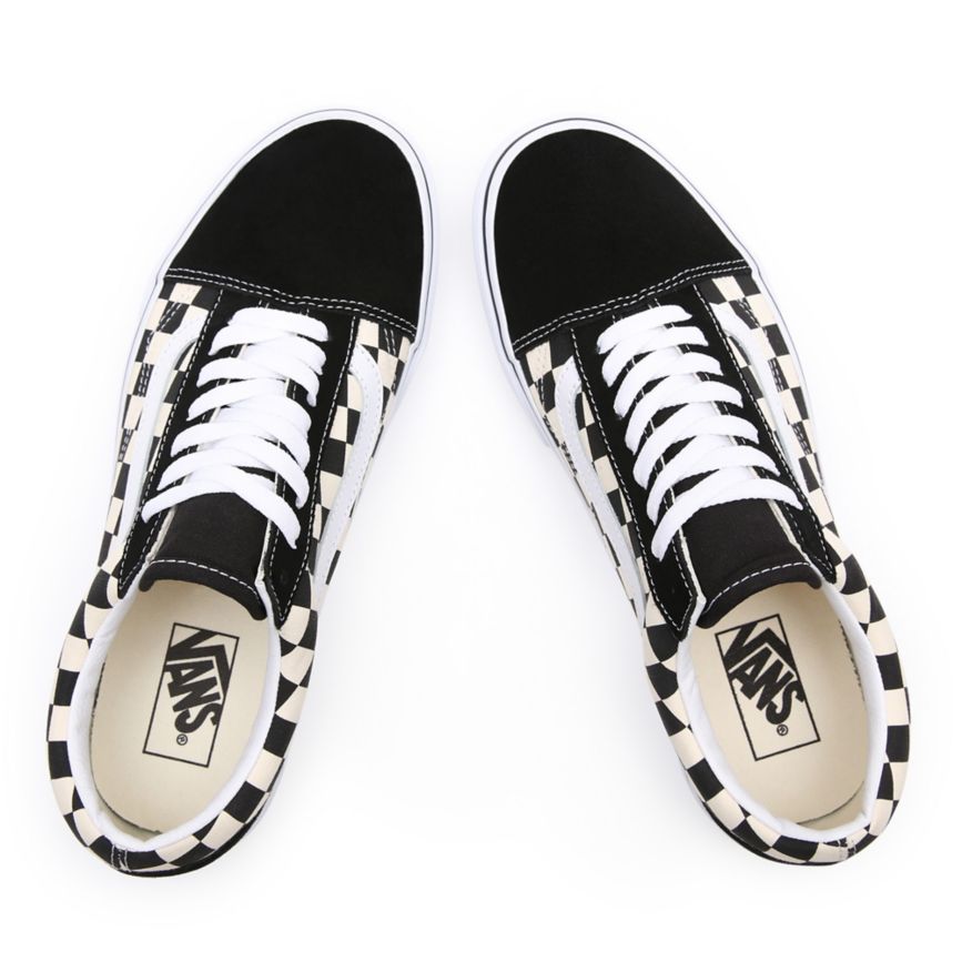 Vans Primary Check Old Skool Ayakkabi Siyah | VN401H7CF66