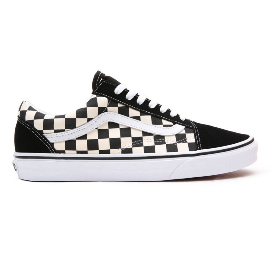 Vans Primary Check Old Skool Ayakkabi Siyah | VN401H7CF66