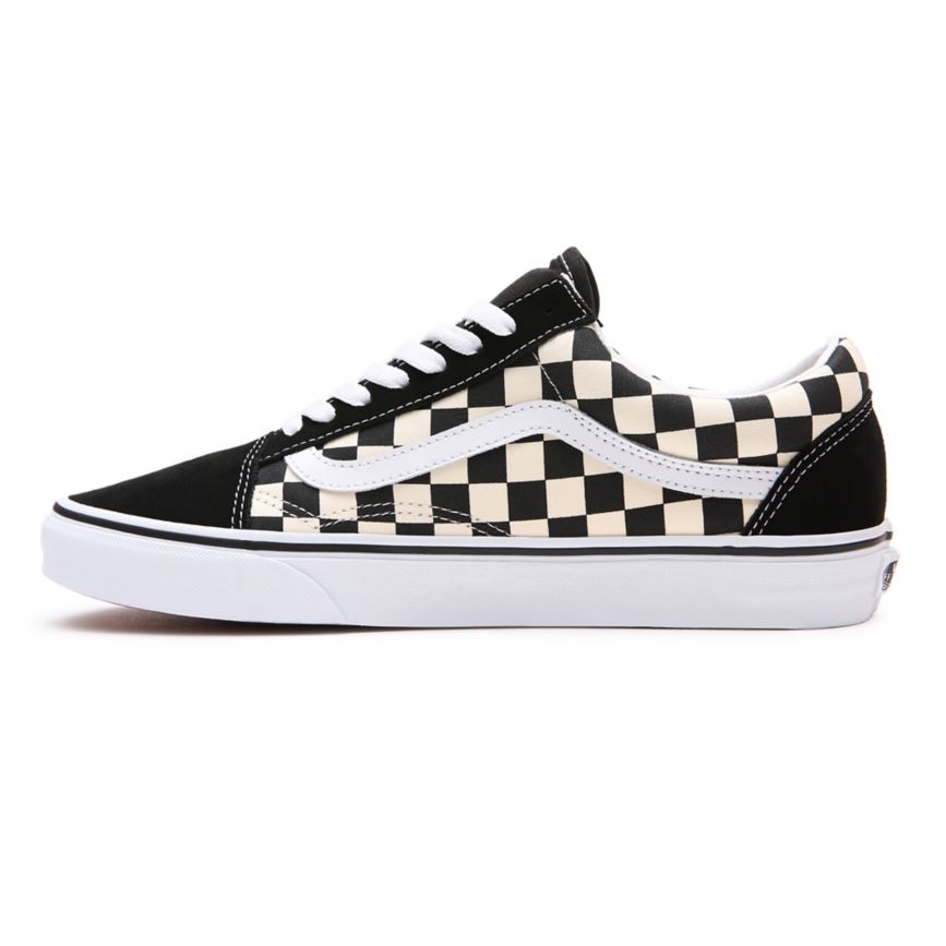 Vans Primary Check Old Skool Ayakkabi Siyah | VN401H7CF66