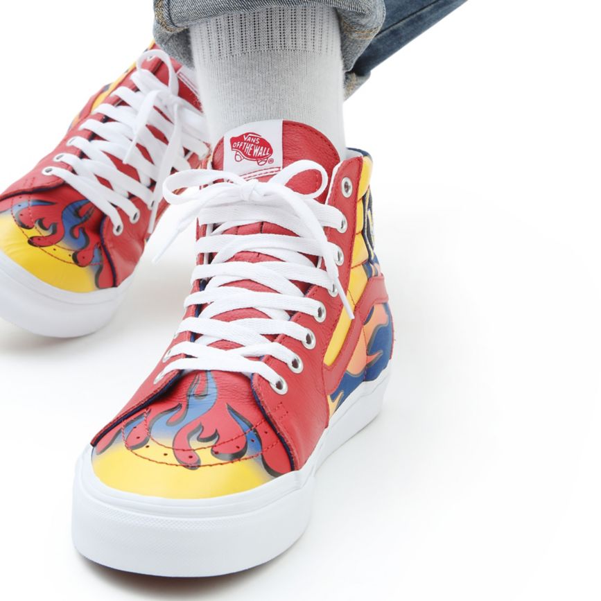 Vans Racer Sk8-Hi Ayakkabi Kırmızı | VN007G0EF55