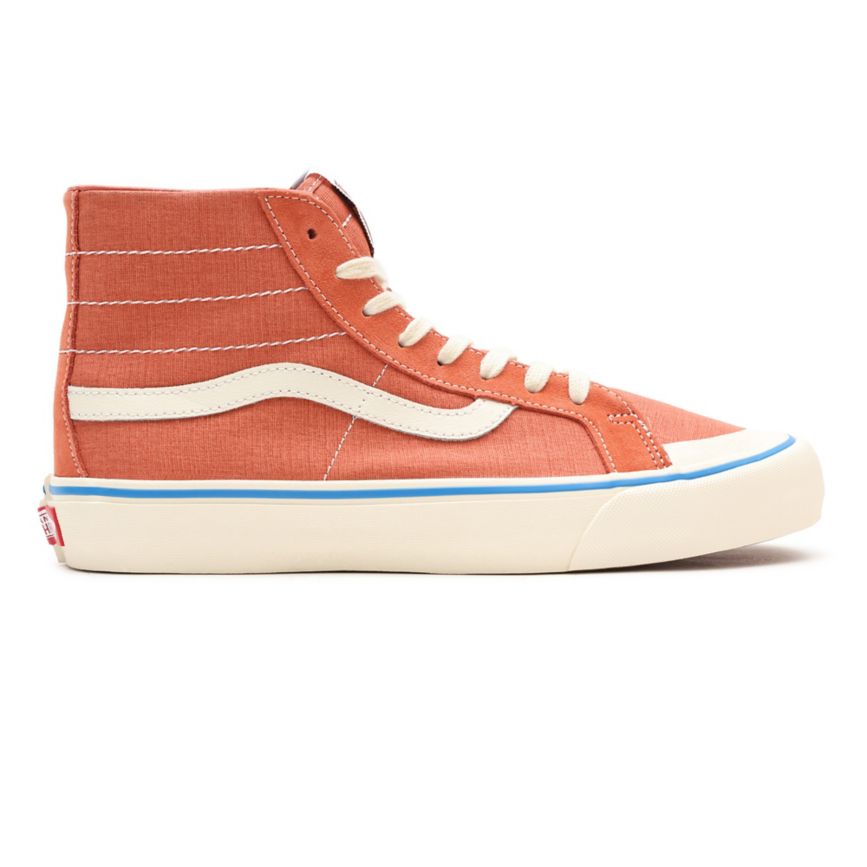 Vans Salt Wash SK8-Hi 138 Decon SF Ayakkabi Kırmızı | VN037Z2HO93