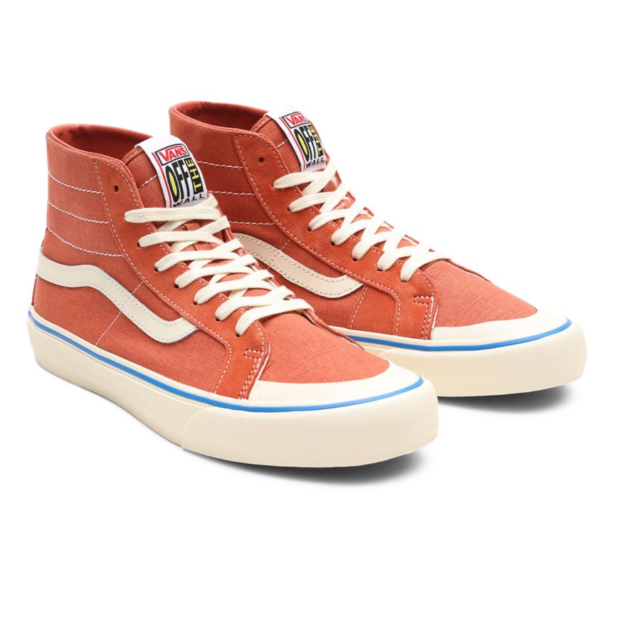 Vans Salt Wash SK8-Hi 138 Decon SF Ayakkabi Kırmızı | VN037Z2HO93