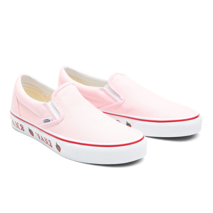 Vans Sidewall Print Klasik Slip-On Ayakkabi Pembe | VN128M7BX71