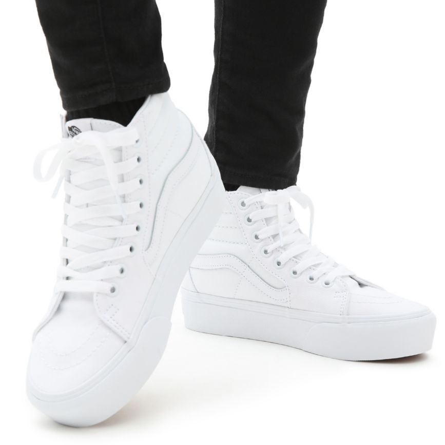 Vans Sk8-Hi Platform 2.0 Ayakkabi Beyaz | VN932L7RY38
