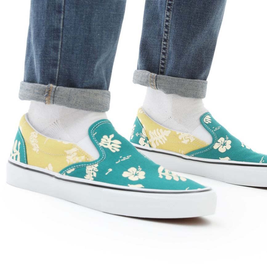 Vans Skate Aloha Slip-On Ayakkabi Turkuaz | VN630G4HY47