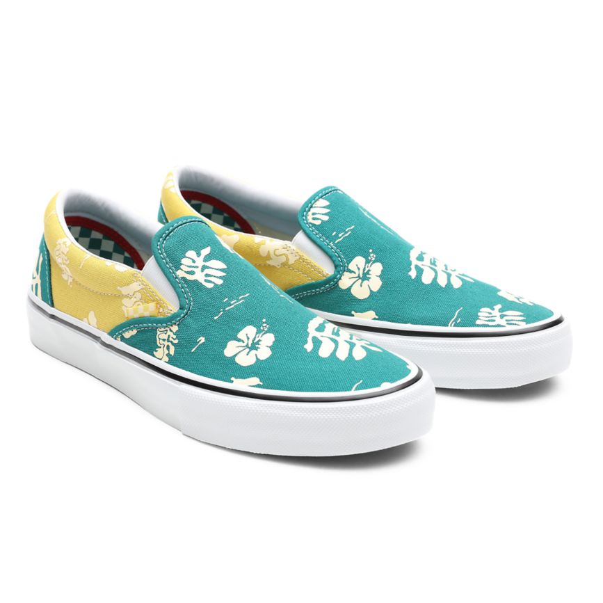 Vans Skate Aloha Slip-On Ayakkabi Turkuaz | VN630G4HY47