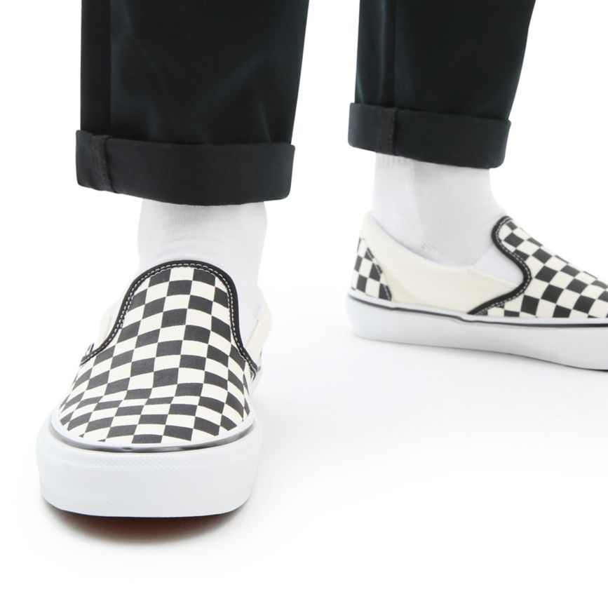 Vans Skate Checkerboard Slip-On Ayakkabi Beyaz | VN368M5HZ78