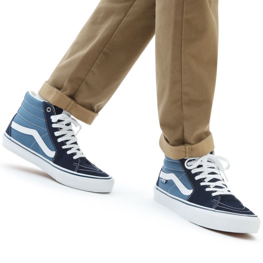 Vans Skate SK8-Hi Ayakkabi Lacivert | VN935I0BG22