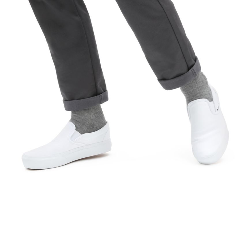 Vans Slip-On Platform Ayakkabi Beyaz | VN214J5PP25