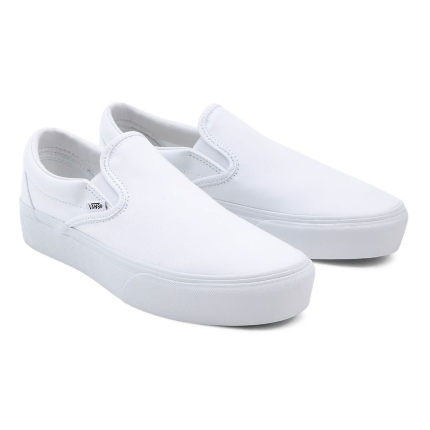 Vans Slip-On Platform Ayakkabi Beyaz | VN214J5PP25