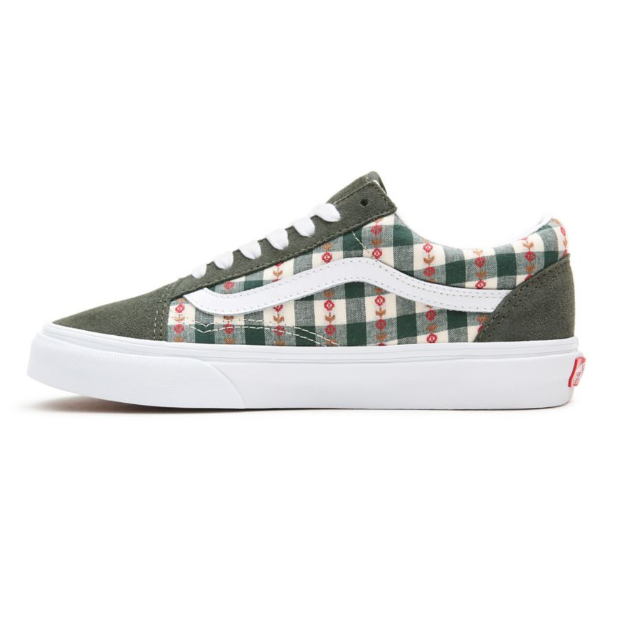 Vans Spring Daze Old Skool Ayakkabi Koyu Yeşil | VN738Q9FV61