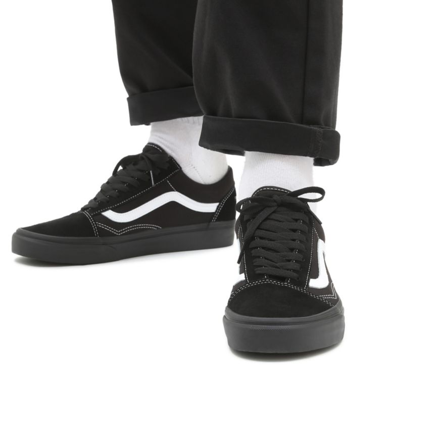 Vans Süet Kanvas Old Skool Ayakkabi Siyah | VN827S4WE27