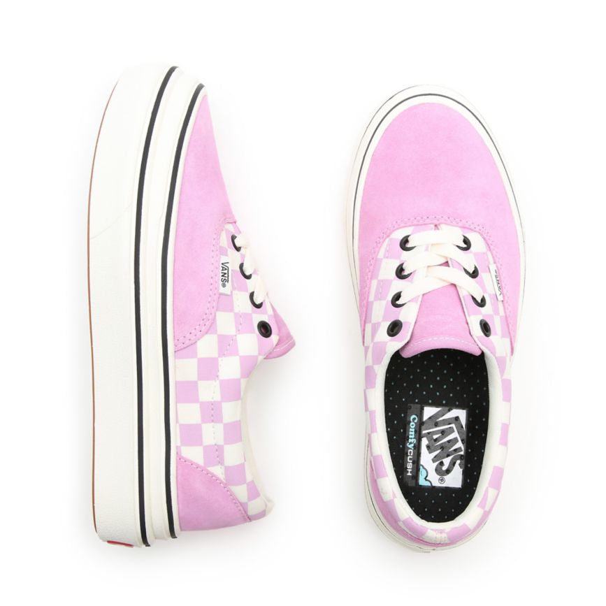 Vans Süet Kanvas Super ComfyCush Era Ayakkabi Pembe | VN049S8WG98