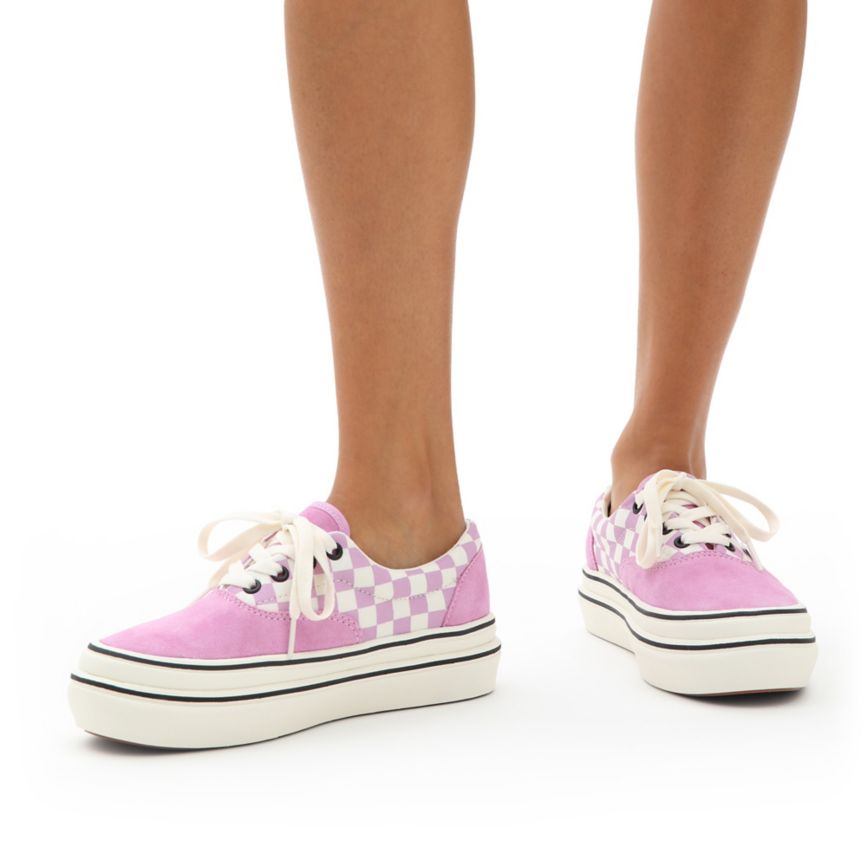 Vans Süet Kanvas Super ComfyCush Era Ayakkabi Pembe | VN049S8WG98