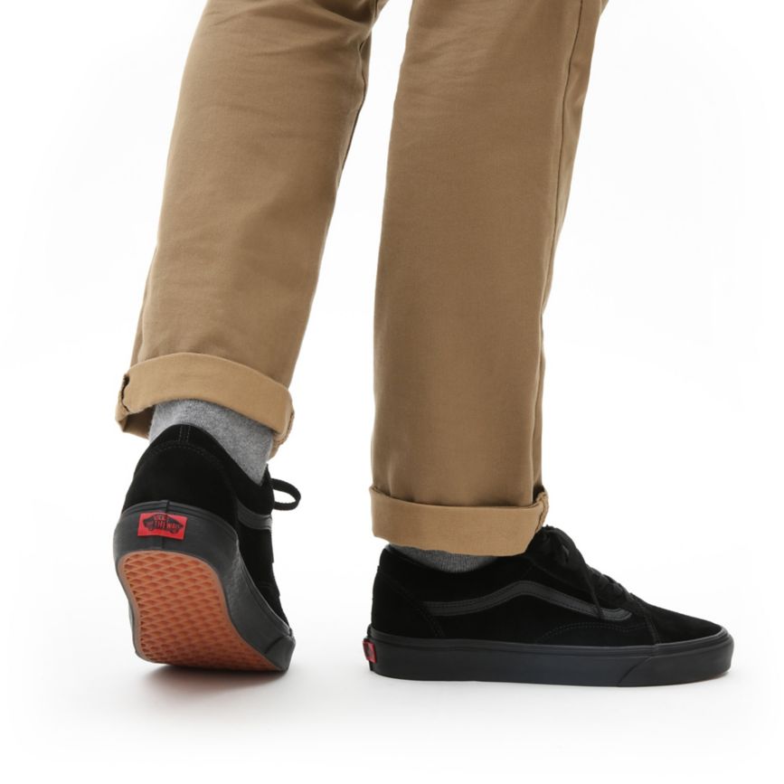 Vans Süet Old Skool Ayakkabi Siyah | VN434Z4XH81