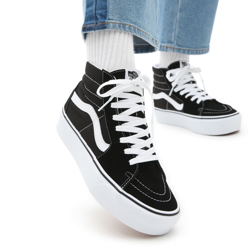 Vans Süet Sk8-Hi Platform 2.0 Ayakkabi Siyah | VN454D0WW33