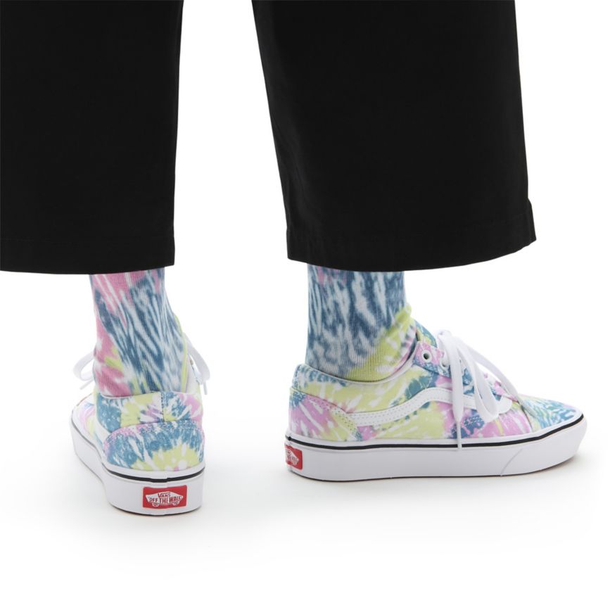 Vans Tie Dye ComfyCush Old Skool Ayakkabi Renkli | VN842N7FC91