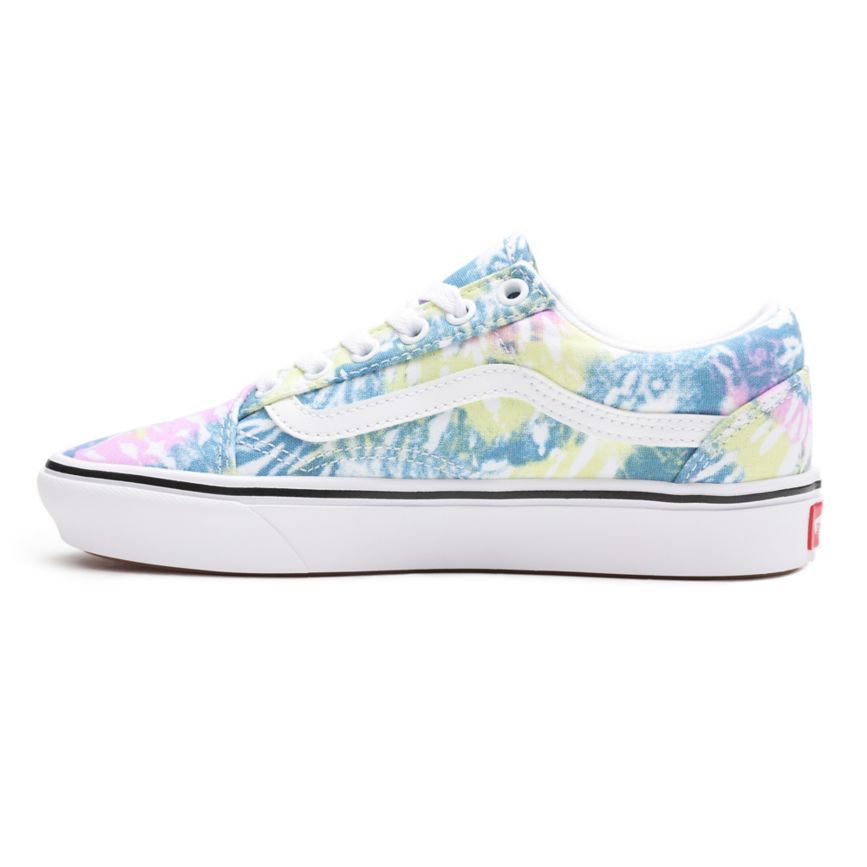Vans Tie Dye ComfyCush Old Skool Ayakkabi Renkli | VN842N7FC91