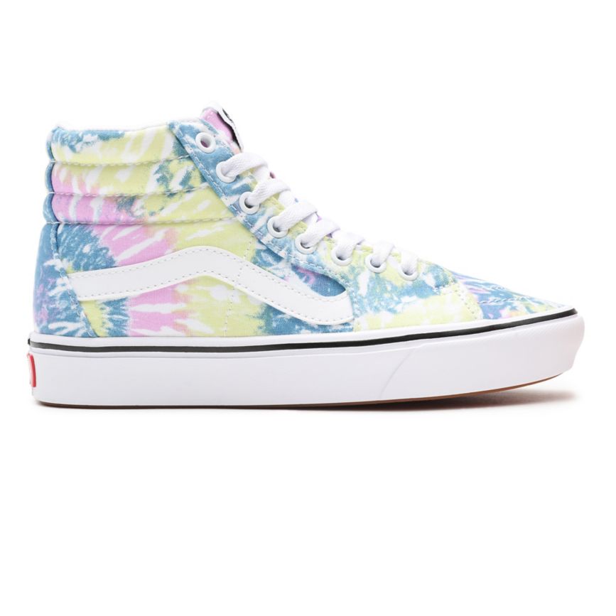 Vans Tie-Dye ComfyCush SK8-Hi Ayakkabi Renkli | VN028R4CL18