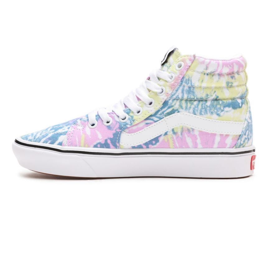 Vans Tie-Dye ComfyCush SK8-Hi Ayakkabi Renkli | VN028R4CL18