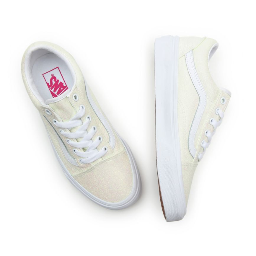 Vans UV Glitter Old Skool Ayakkabi Beyaz | VN232P5WQ97
