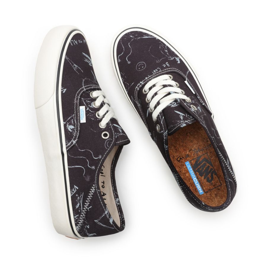 Vans X Chris Johanson Authentic SF Ayakkabi Siyah | VN911M7QH81
