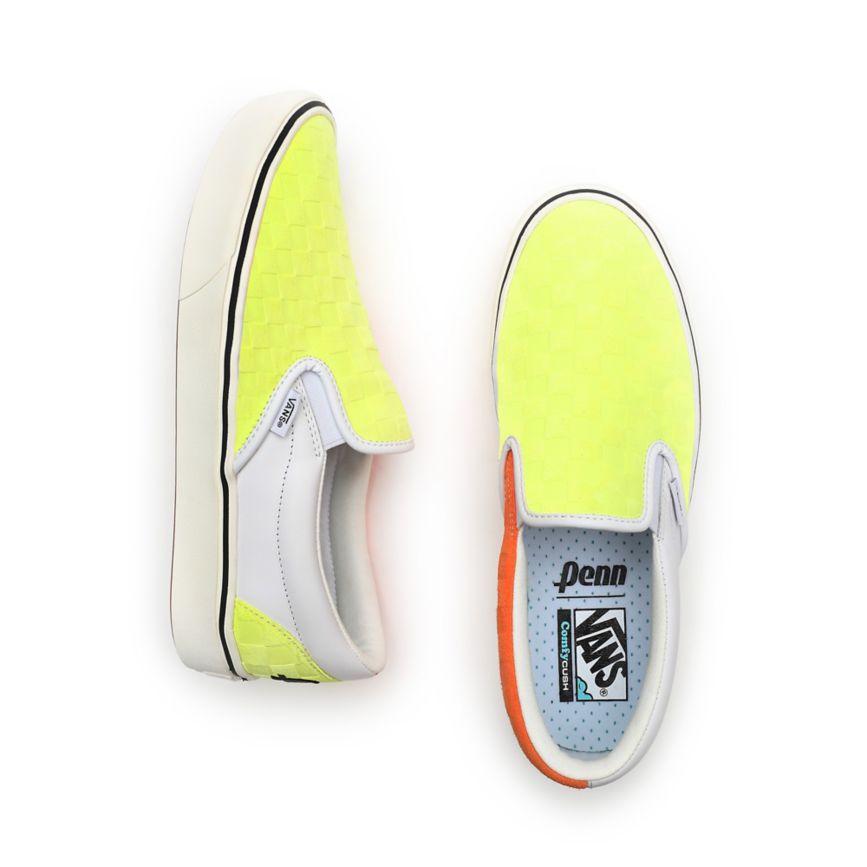 Vans X Penn ComfyCush Slip-On Ayakkabi Sarı | VN863R4TD59