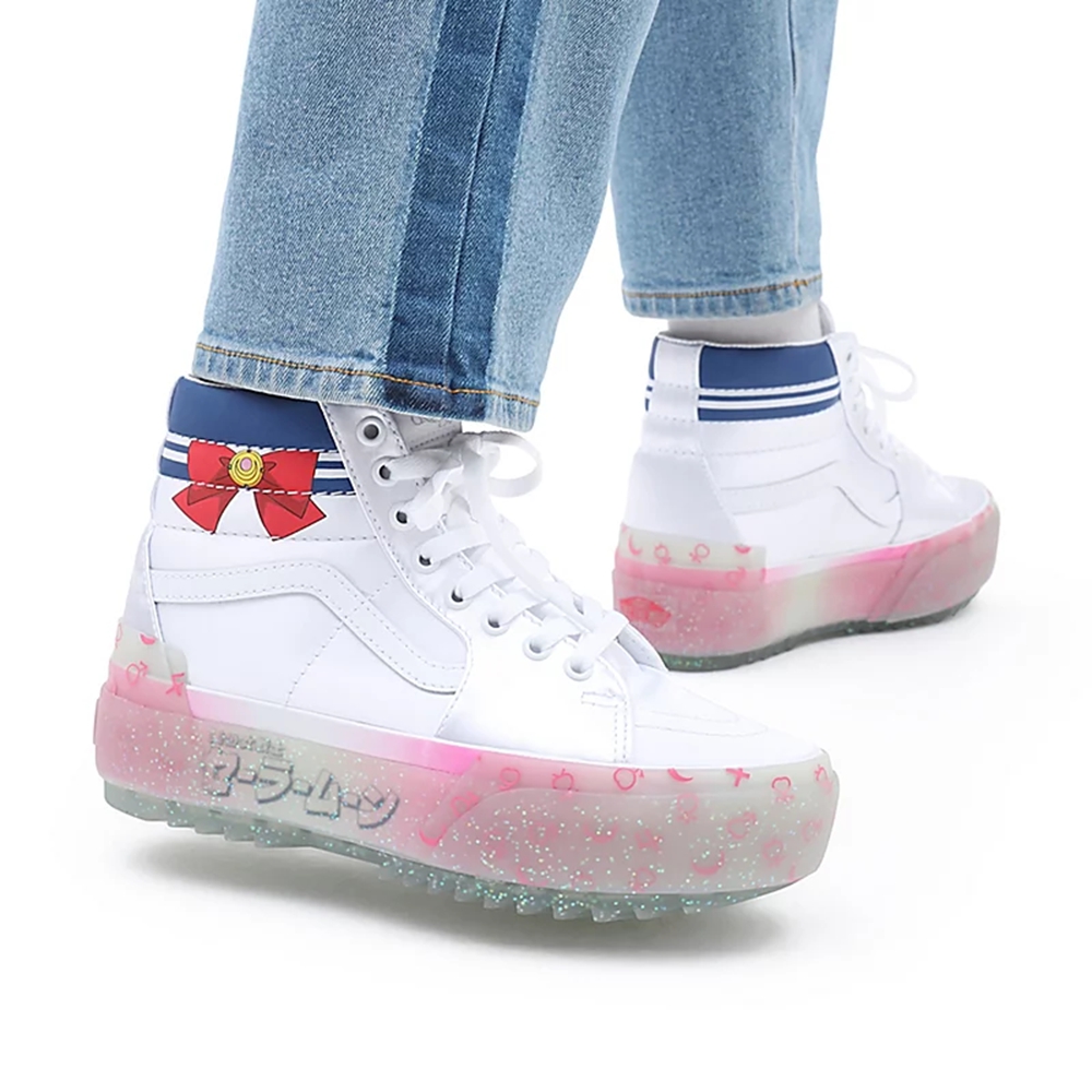 Vans X Pretty Guardian Sailor Moon Sk8-hi Stacked Ayakkabi Beyaz | VN304O2JO95