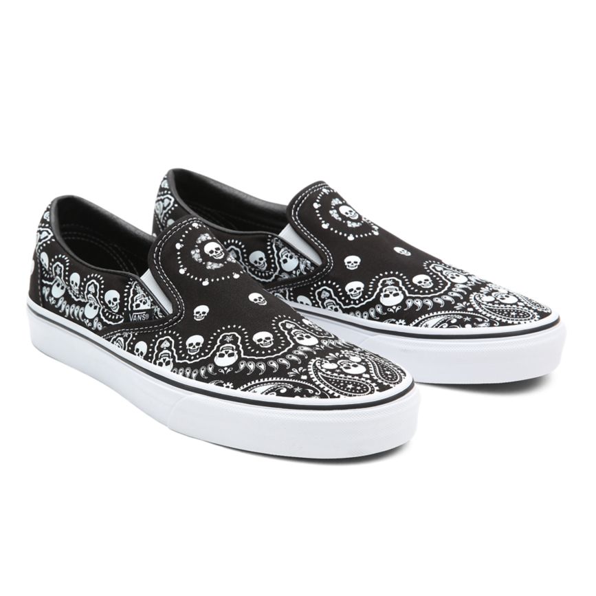Vans Bandana Klasik Slip-On Ayakkabi Siyah | VN054P7GS10