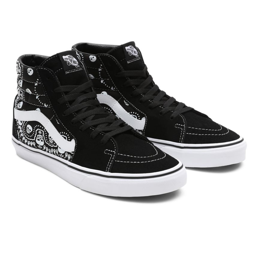 Vans Bandana SK8-Hi Ayakkabi Siyah | VN889R7HX37