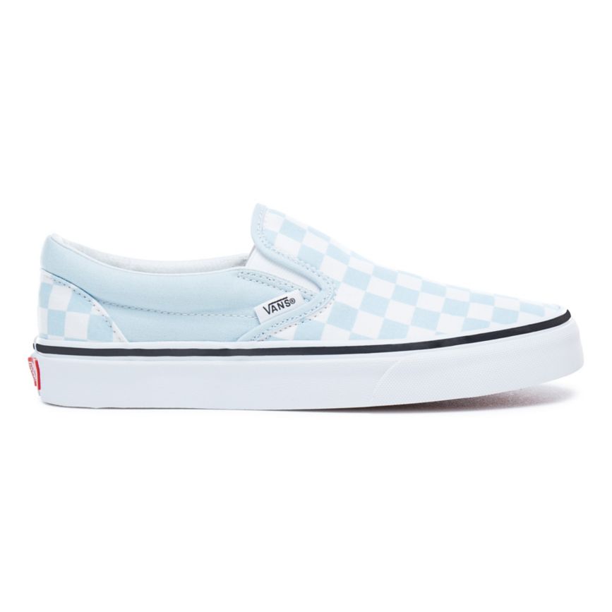 Vans Checkerboard Klasik Slip-On Ayakkabi Mavi | VN671J9JK42