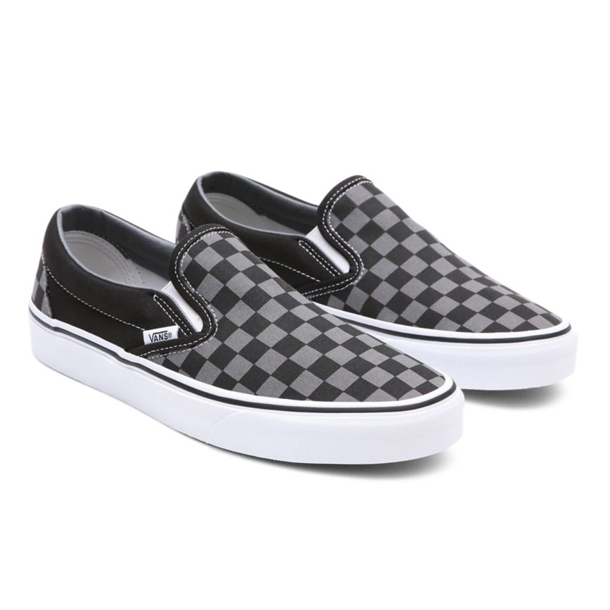 Vans Checkerboard Klasik Slip-On Ayakkabi Siyah | VN764R6VI46