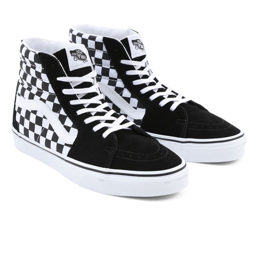 Vans Checkerboard SK8-Hi Ayakkabi Siyah | VN333Q4HA46
