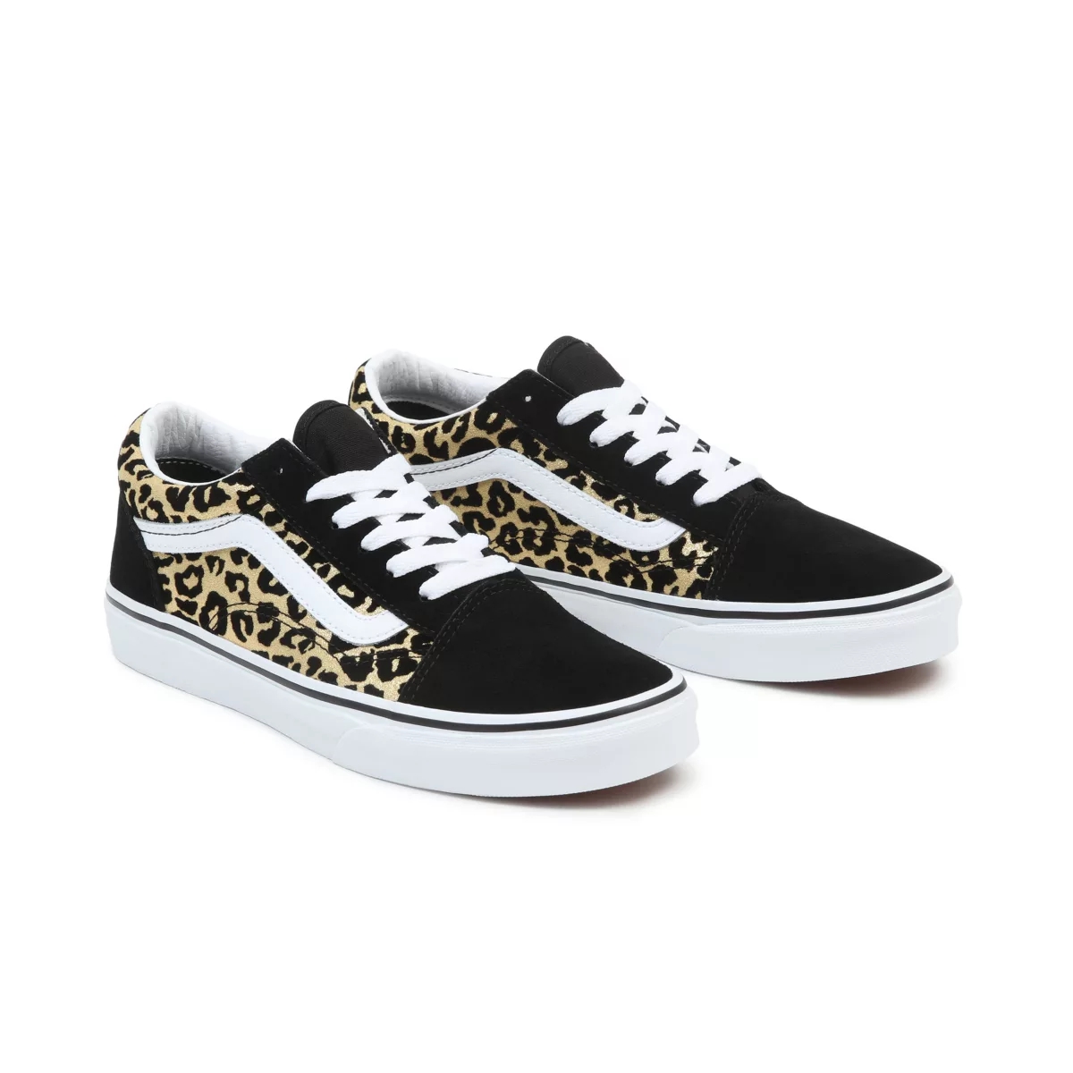 Vans Flocked Leopard Old Skool Ayakkabi Siyah | VN277E3YT66