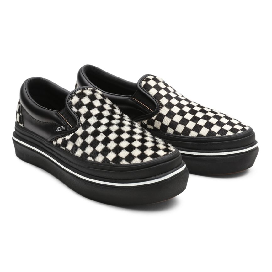 Vans Fury Super ComfyCush Slip-On Ayakkabi Siyah | VN426D4NL95