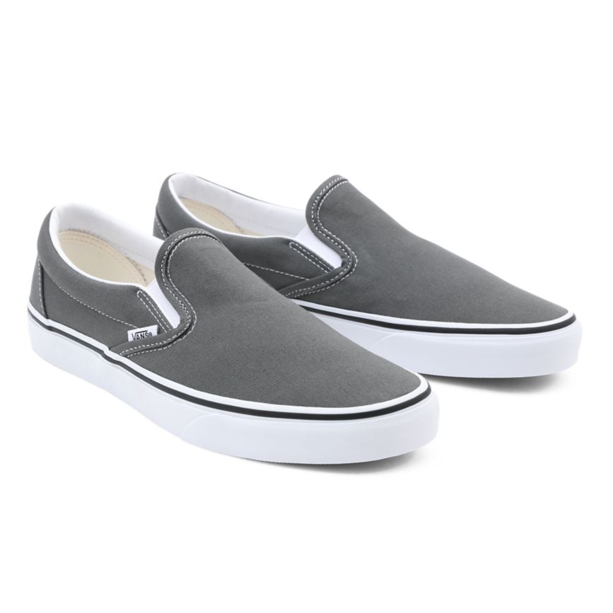 Vans Kanvas Klasik Slip-On Ayakkabi Koyu Gri | VN096Q9XW24